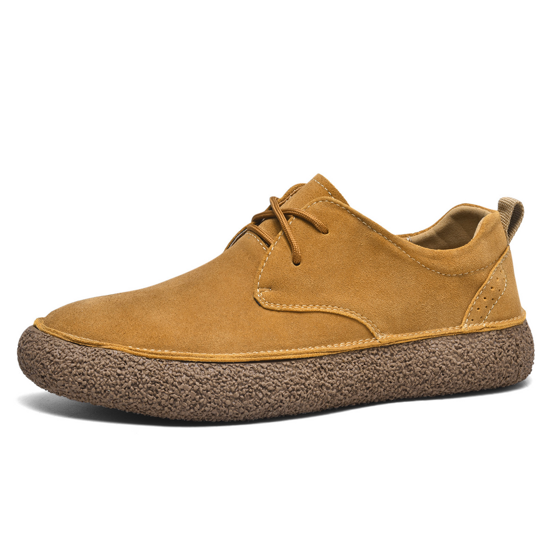 Adrian | Buty Oxford Zamszowe Męskie Sznurowane