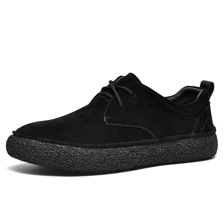 Adrian | Buty Oxford Zamszowe Męskie Sznurowane