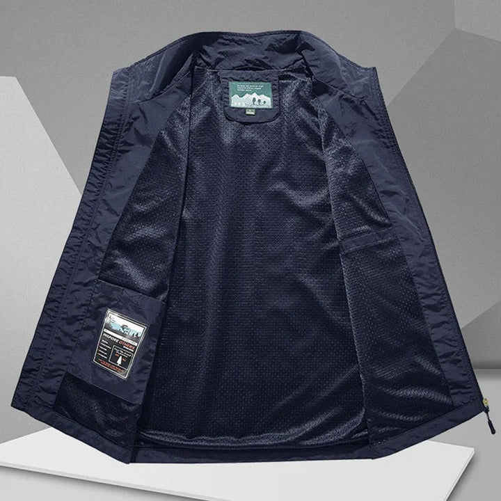 Adrian | Kamizelka Męska Wielokieszeniowa Softshell z Zamkiem