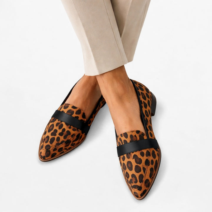 Agata | Buty Oxford Zamszowe Damskie Spiczasty Nosek