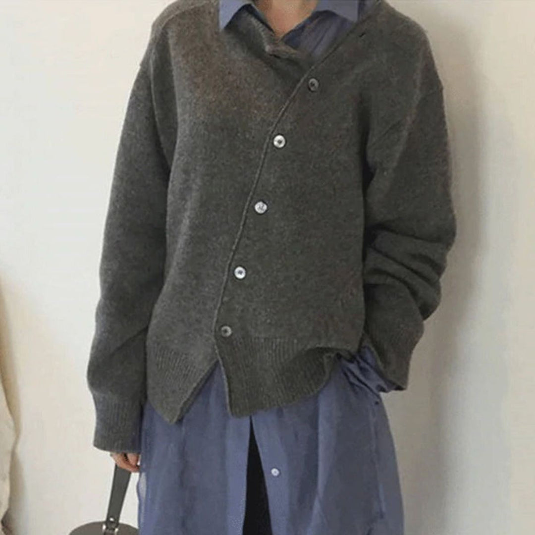 Agata | Sweter Kaszmirowy Rozpinany Damski Oversize Dzianina