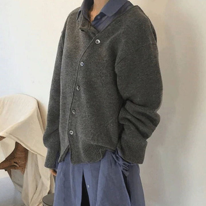 Agata | Sweter Kaszmirowy Rozpinany Damski Oversize Dzianina