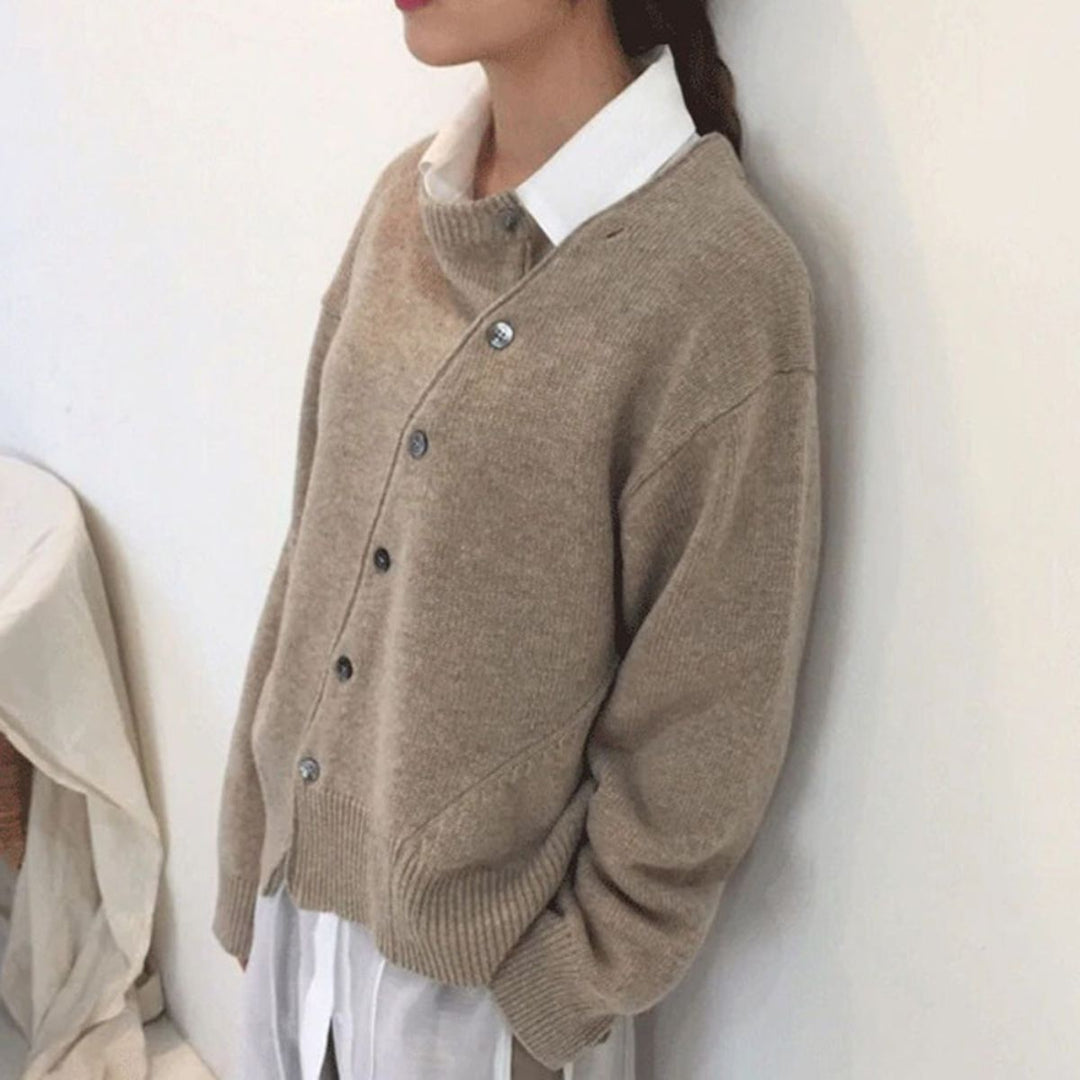 Agata | Sweter Kaszmirowy Rozpinany Damski Oversize Dzianina