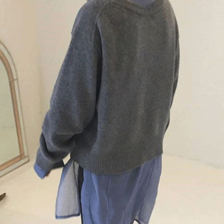 Agata | Sweter Kaszmirowy Rozpinany Damski Oversize Dzianina
