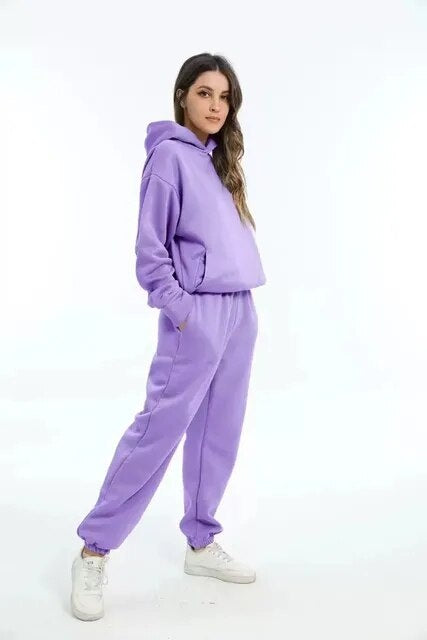 Aleksandra | Dres Komplet Damski z Kapturem Oversize