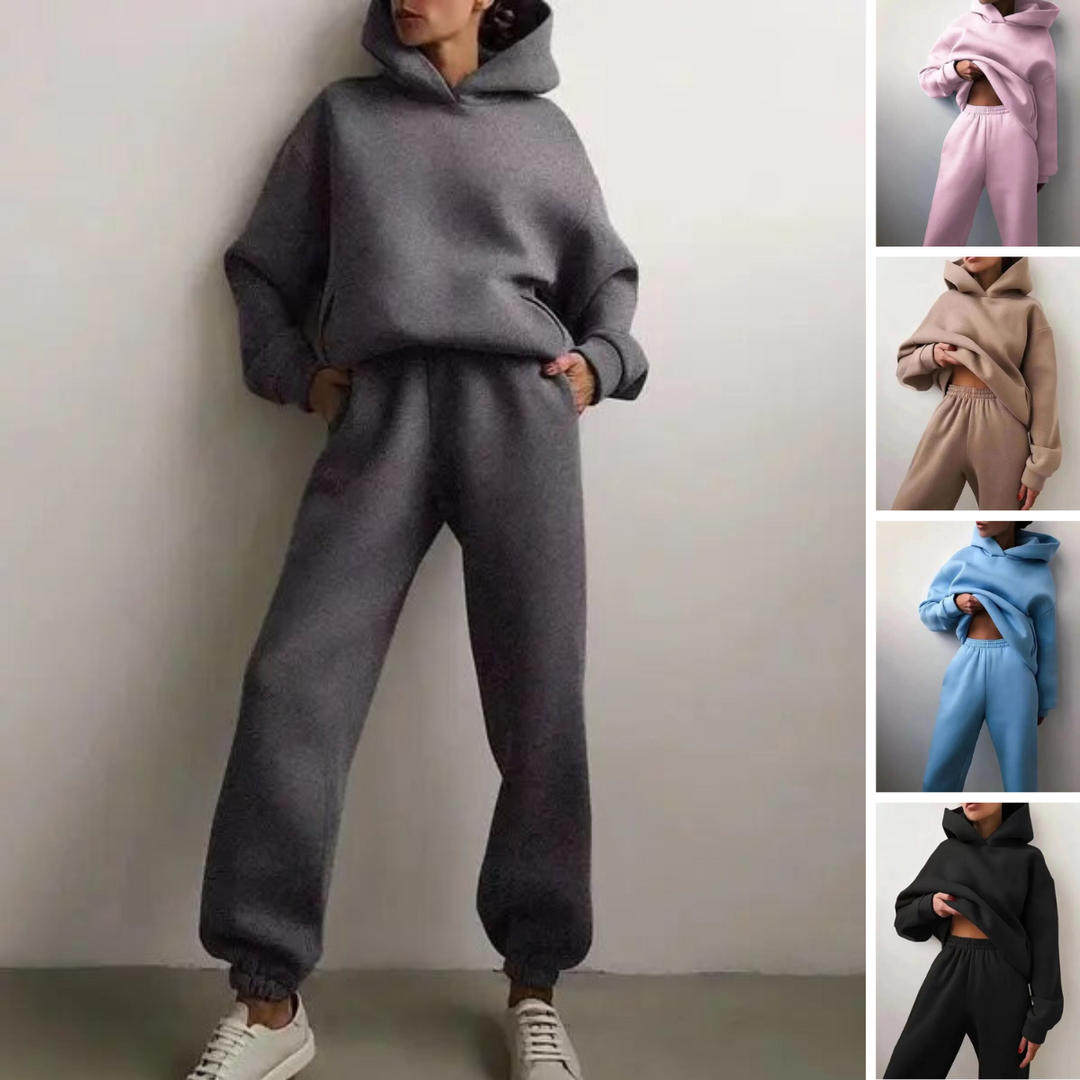 Aleksandra | Dres Komplet Damski z Kapturem Oversize