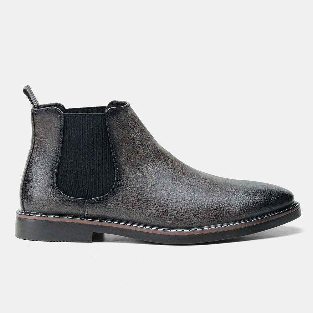 Dariusz | Chelsea Boots Męskie Skórzane Elastyczny Klin