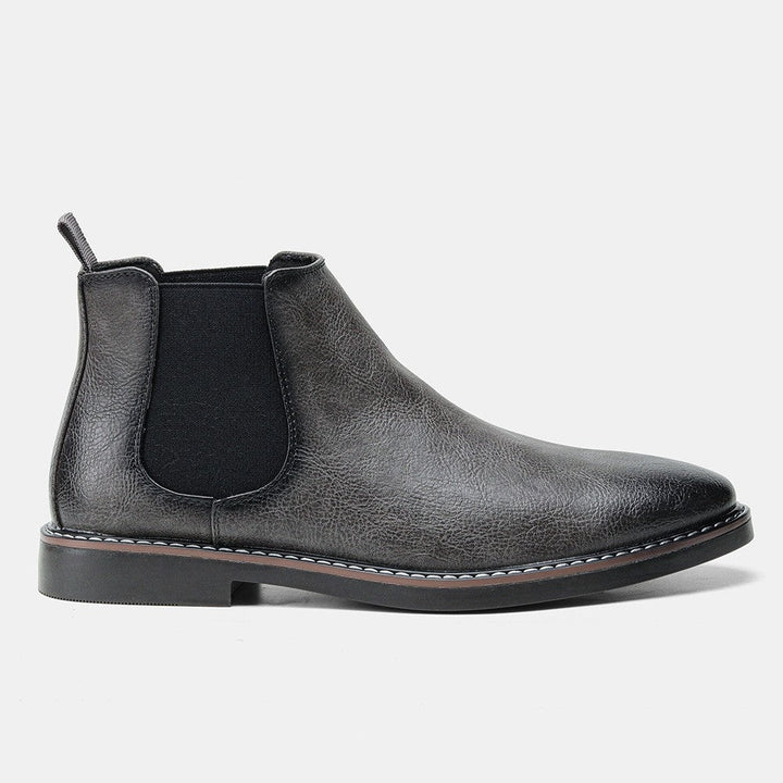 Dariusz | Chelsea Boots Męskie Skórzane Elastyczny Klin