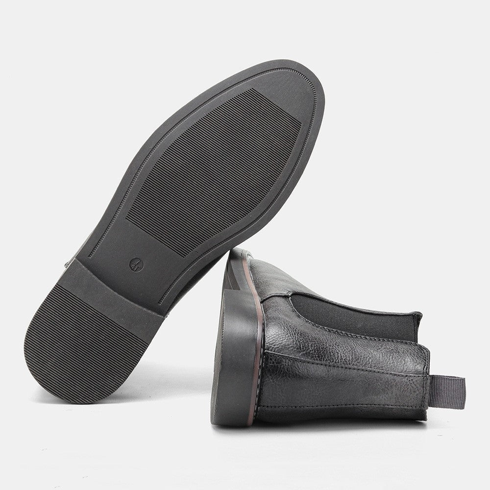 Dariusz | Chelsea Boots Męskie Skórzane Elastyczny Klin