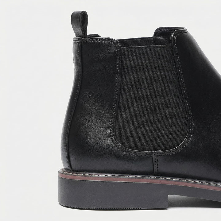 Dariusz | Chelsea Boots Męskie Skórzane Elastyczny Klin