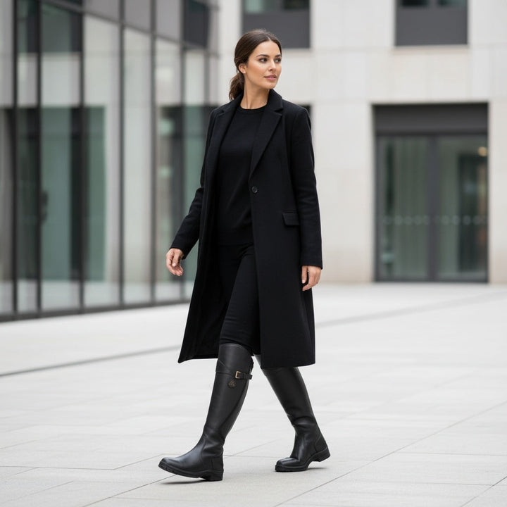Dominika | Kozaki Damskie do Kolan Skórzane Jeździeckie
