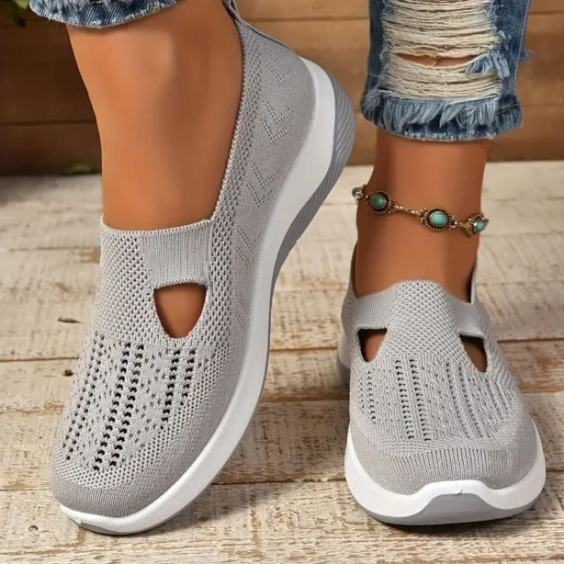 Gabriela | Buty Na WF Damskie Bez Sznurówek Siateczkowe