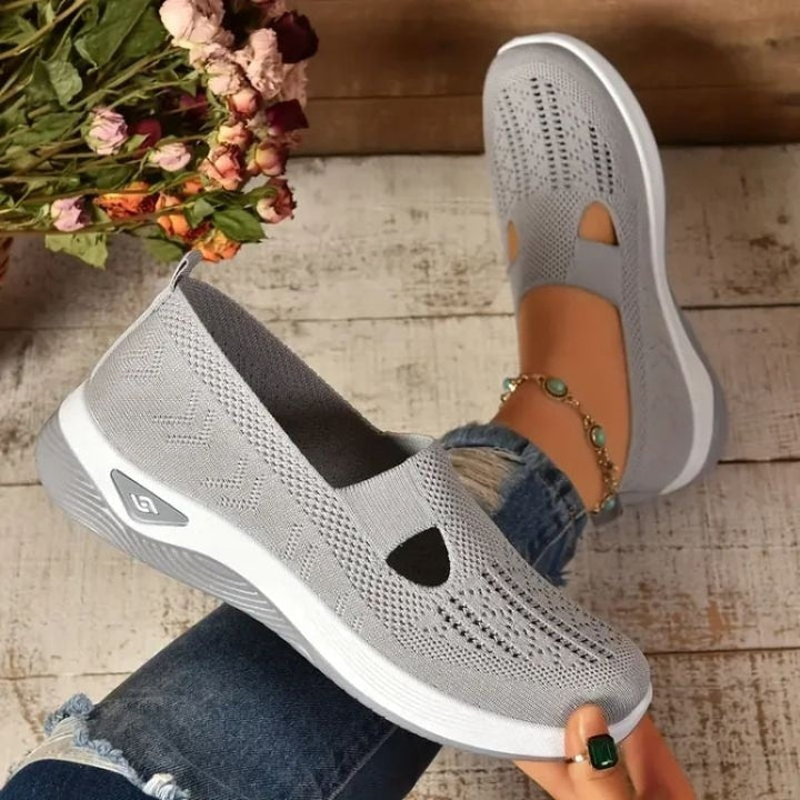 Gabriela | Buty Na WF Damskie Bez Sznurówek Siateczkowe