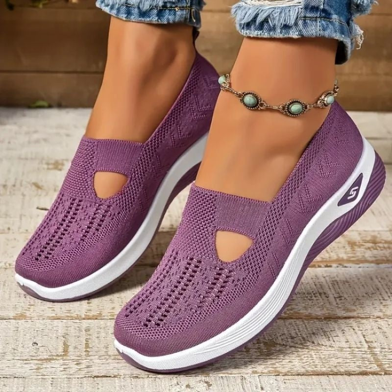 Gabriela | Buty Na WF Damskie Bez Sznurówek Siateczkowe