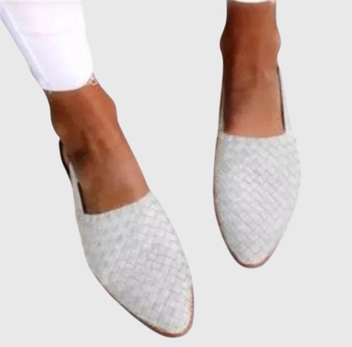 Hanna | Buty Oxford Damskie Plecionka Skórzane