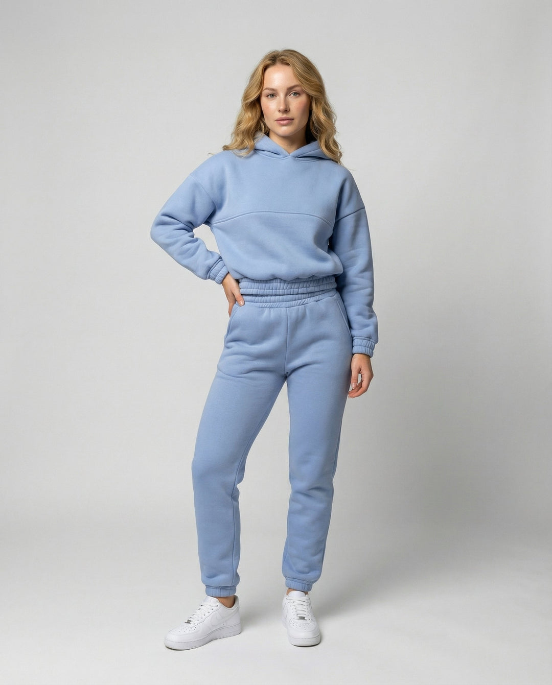 Hanna | Dres Komplet Damski z Kapturem Oversize