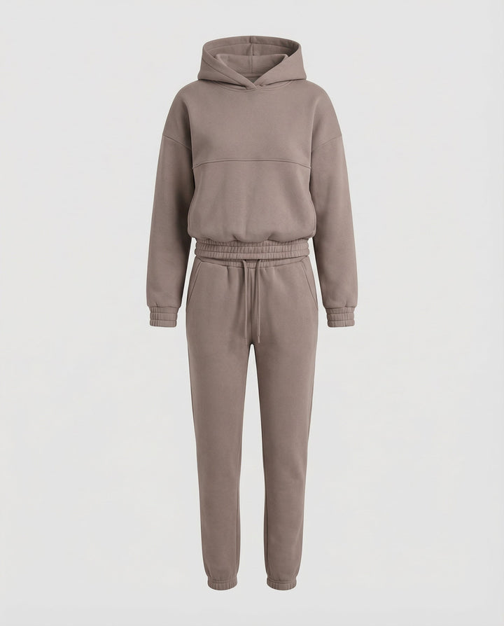 Hanna | Dres Komplet Damski z Kapturem Oversize