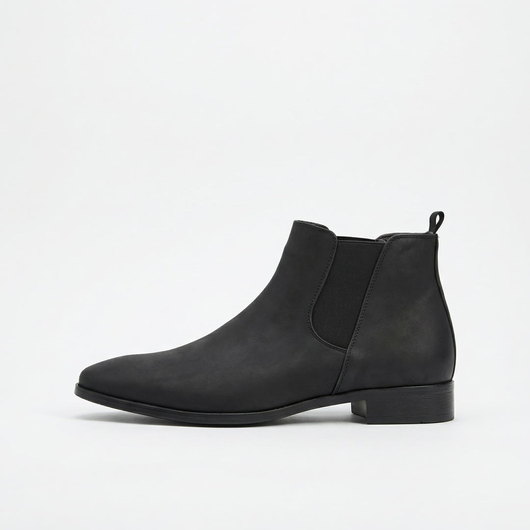 Hubert | Chelsea Boots Skórzane Męskie Botki Płaskie