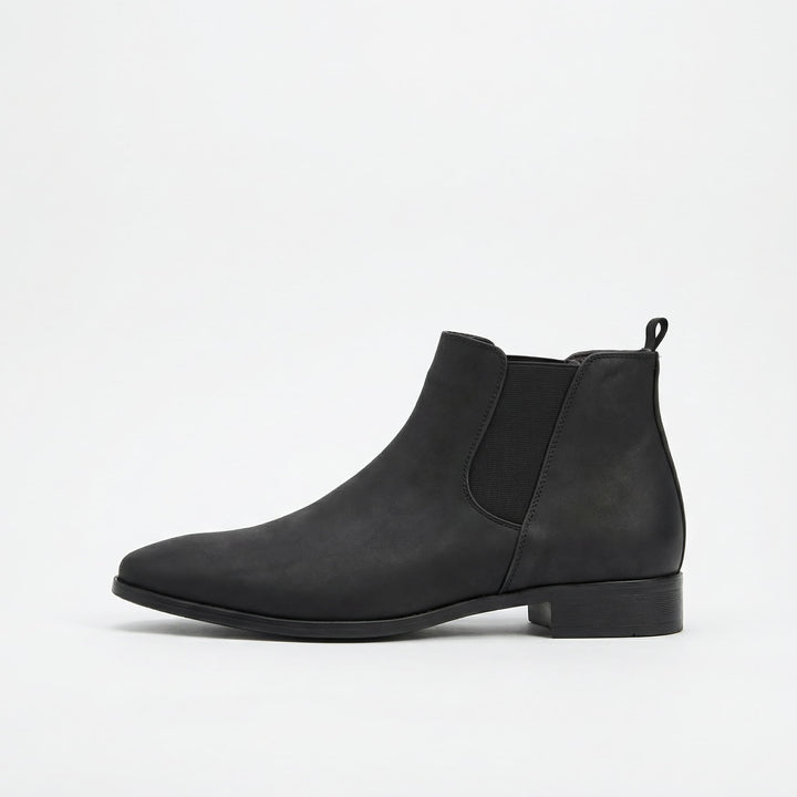 Hubert | Chelsea Boots Skórzane Męskie Botki Płaskie