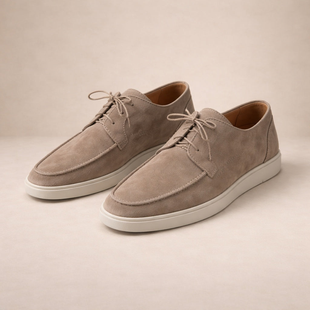 Jakub | Buty Oxford Zamszowe Męskie Sznurowane