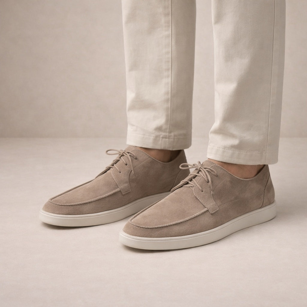 Jakub | Buty Oxford Zamszowe Męskie Sznurowane