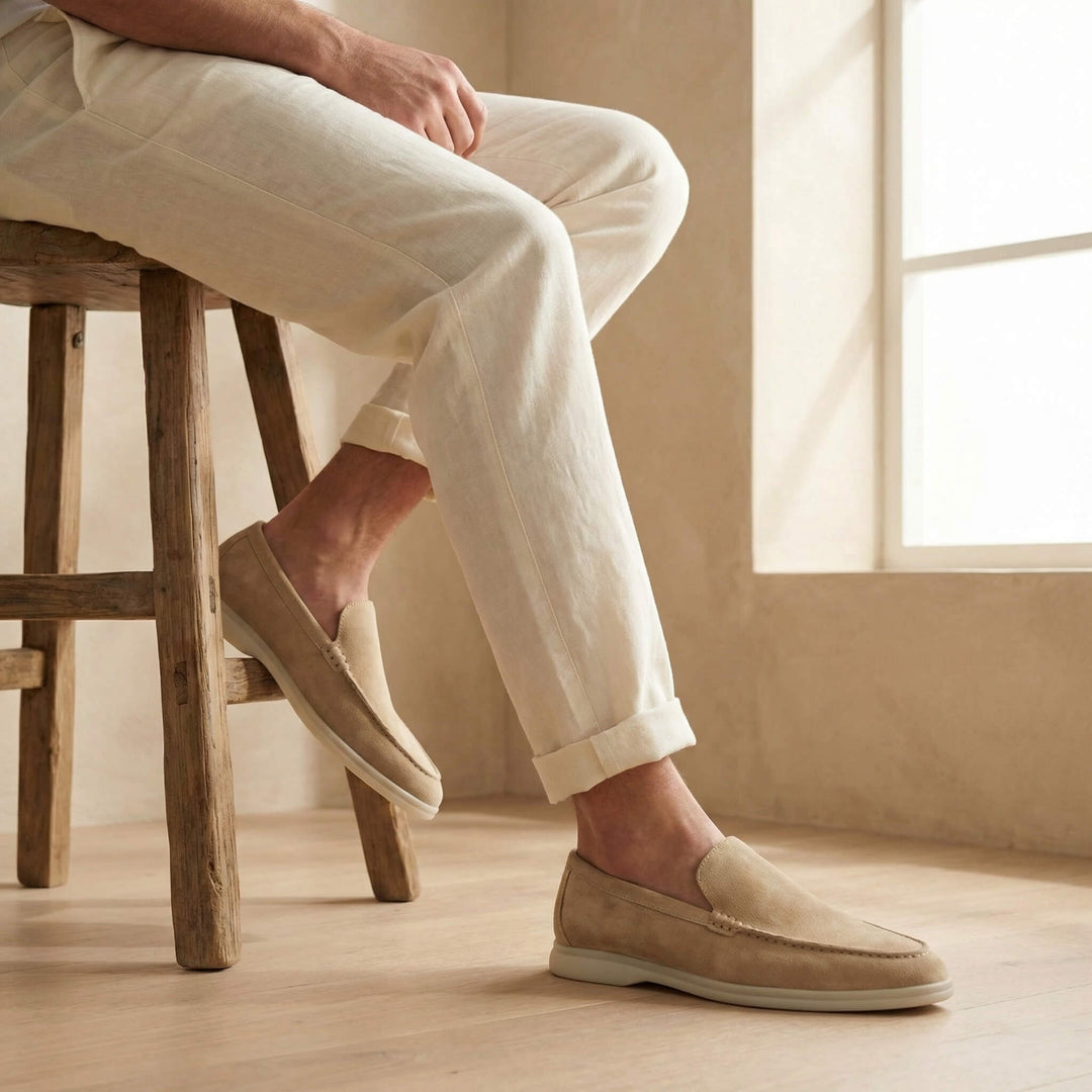 Julia | Buty Zamszowe Damskie Na Jesień Slip-On