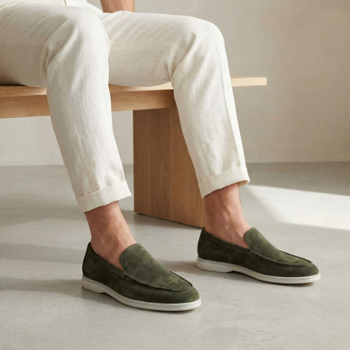 Julia | Buty Zamszowe Damskie Na Jesień Slip-On