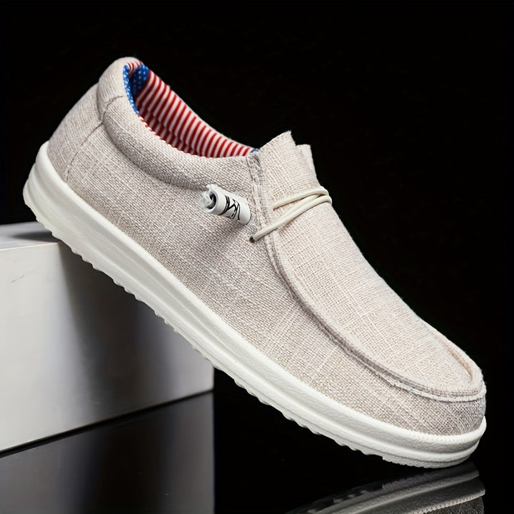 Kacper | Buty Męski Płócienne z Elastycznym Sznurowaniem Casual