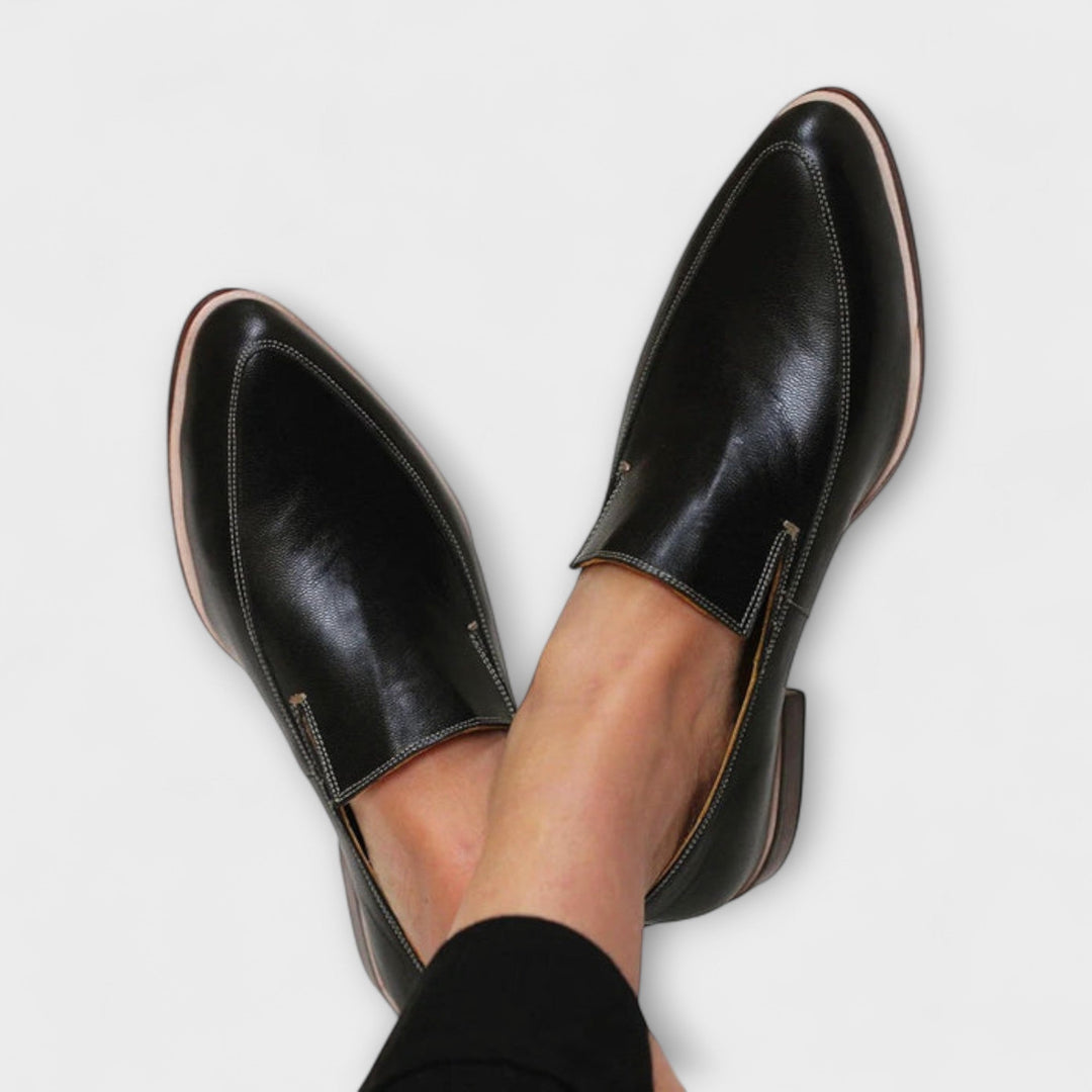 Karolina | Buty Oxford Skórzane Damskie Niski Obcas