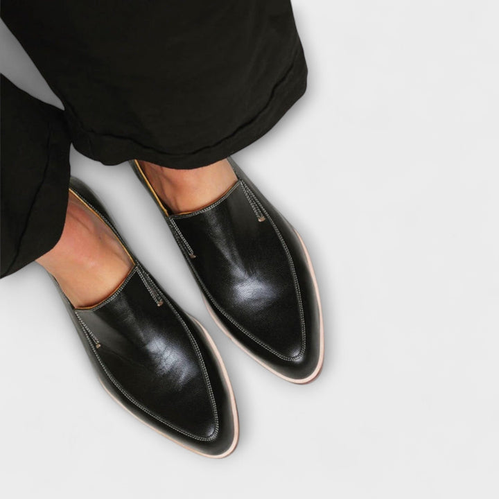 Karolina | Buty Oxford Skórzane Damskie Niski Obcas