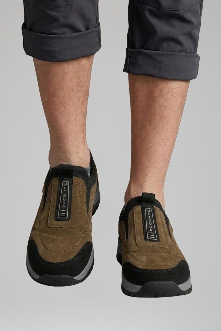 Krzysztof | Buty Trekkingowe Zamszowe Męskie Slip-On
