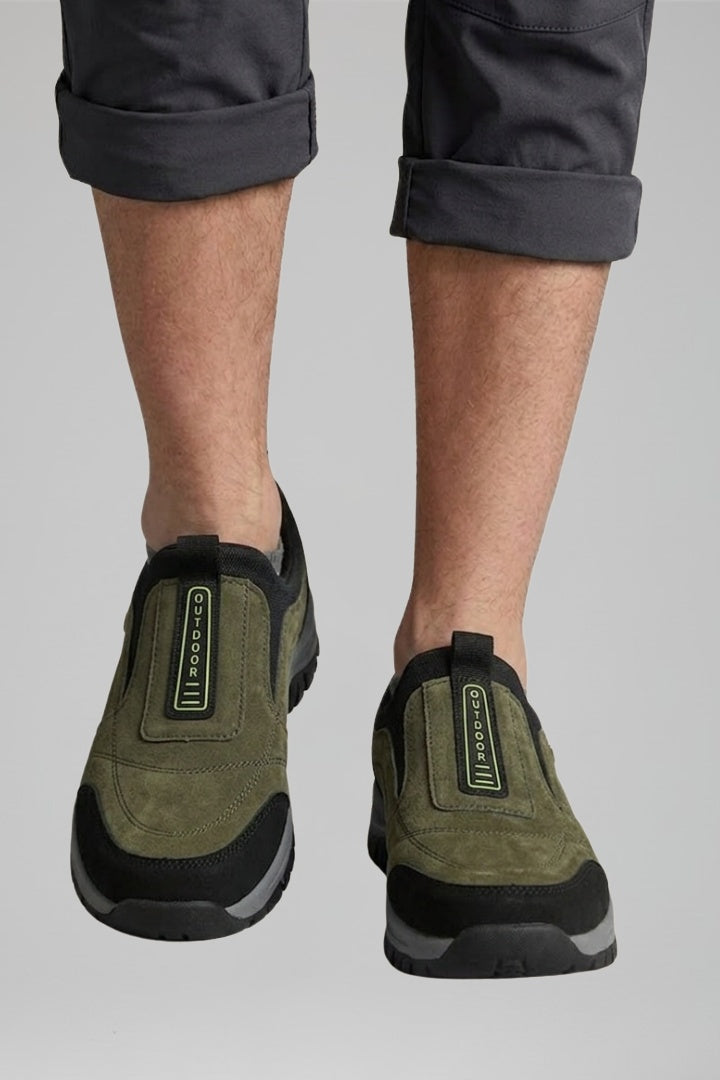Krzysztof | Buty Trekkingowe Zamszowe Męskie Slip-On