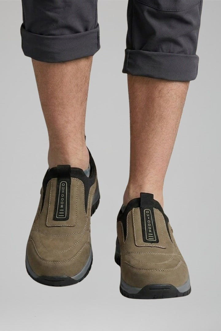 Krzysztof | Buty Trekkingowe Zamszowe Męskie Slip-On