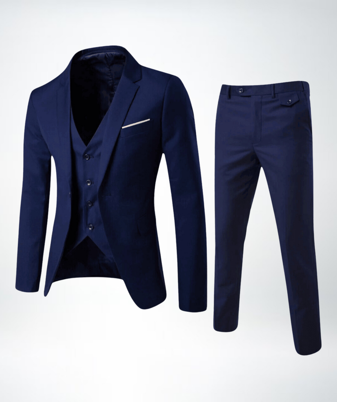 Krzysztof | Garnitur Trzyczęściowy Smoking Męski Slim Fit