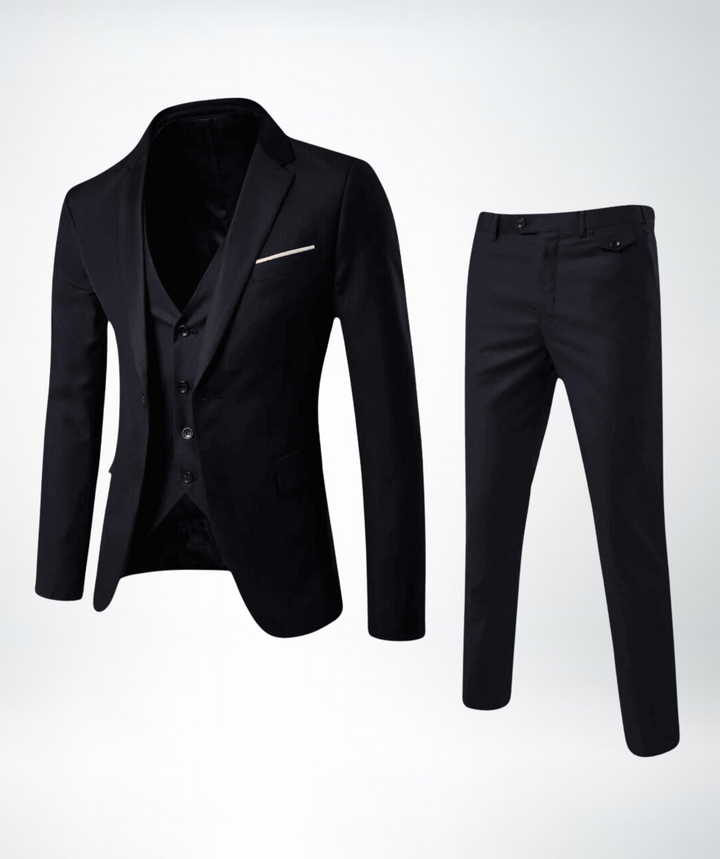 Krzysztof | Garnitur Trzyczęściowy Smoking Męski Slim Fit