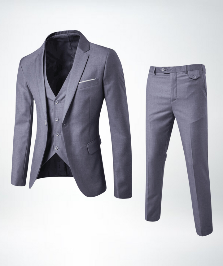 Krzysztof | Garnitur Trzyczęściowy Smoking Męski Slim Fit