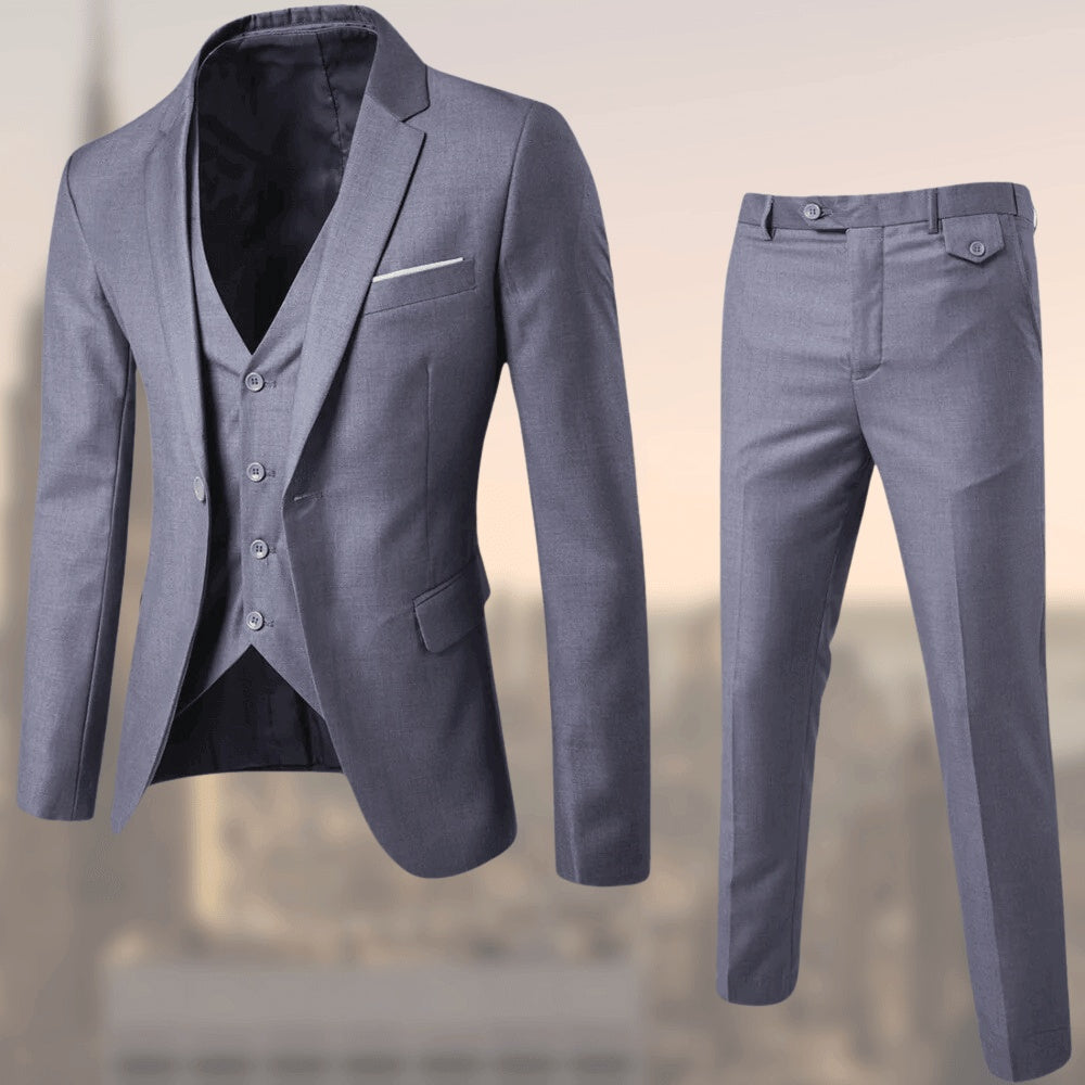 Krzysztof | Garnitur Trzyczęściowy Smoking Męski Slim Fit