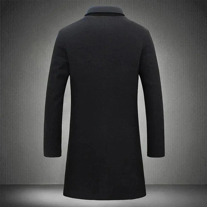 Krzysztof | Płaszcz Wełniany Długi Męski Slim-Fit