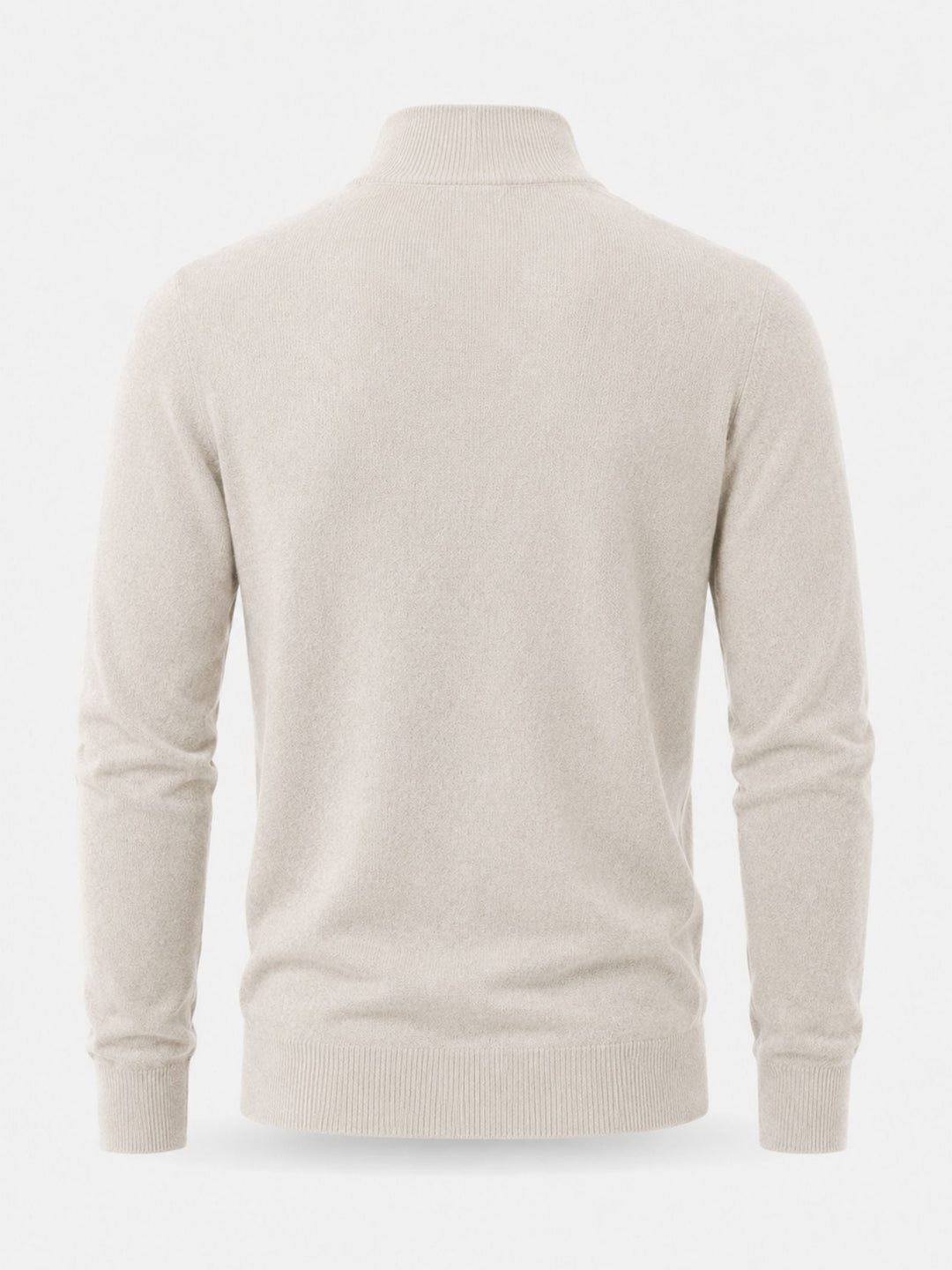 Krzysztof | Sweter Wełniany Męski z Zamkiem Quarter Zip
