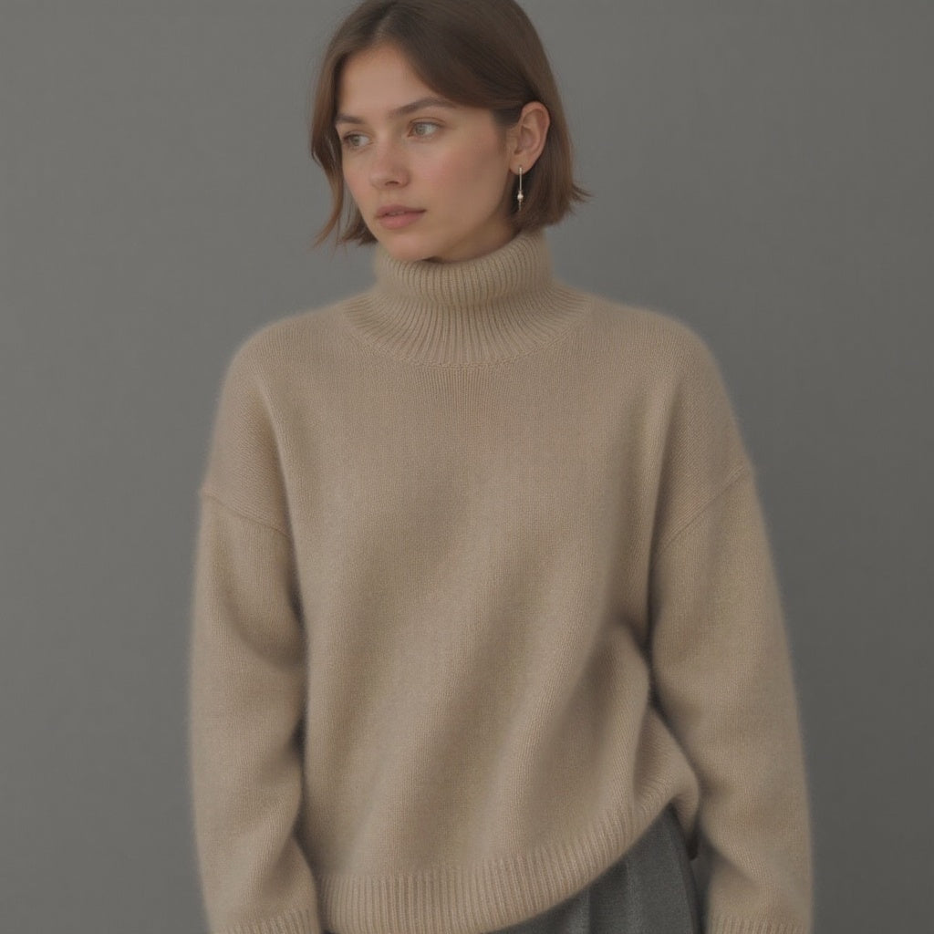 Monika | Sweter Kaszmirowy Oversize Damski Golf