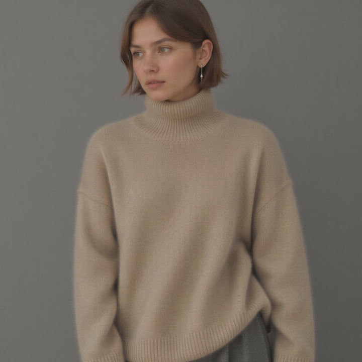 Monika | Sweter Kaszmirowy Oversize Damski Golf
