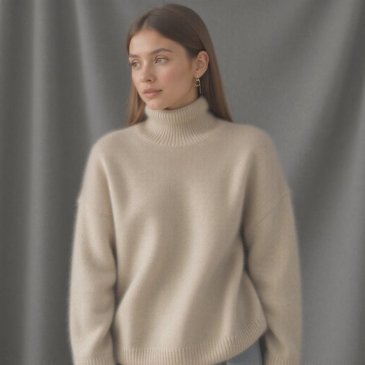 Monika | Sweter Kaszmirowy Oversize Damski Golf