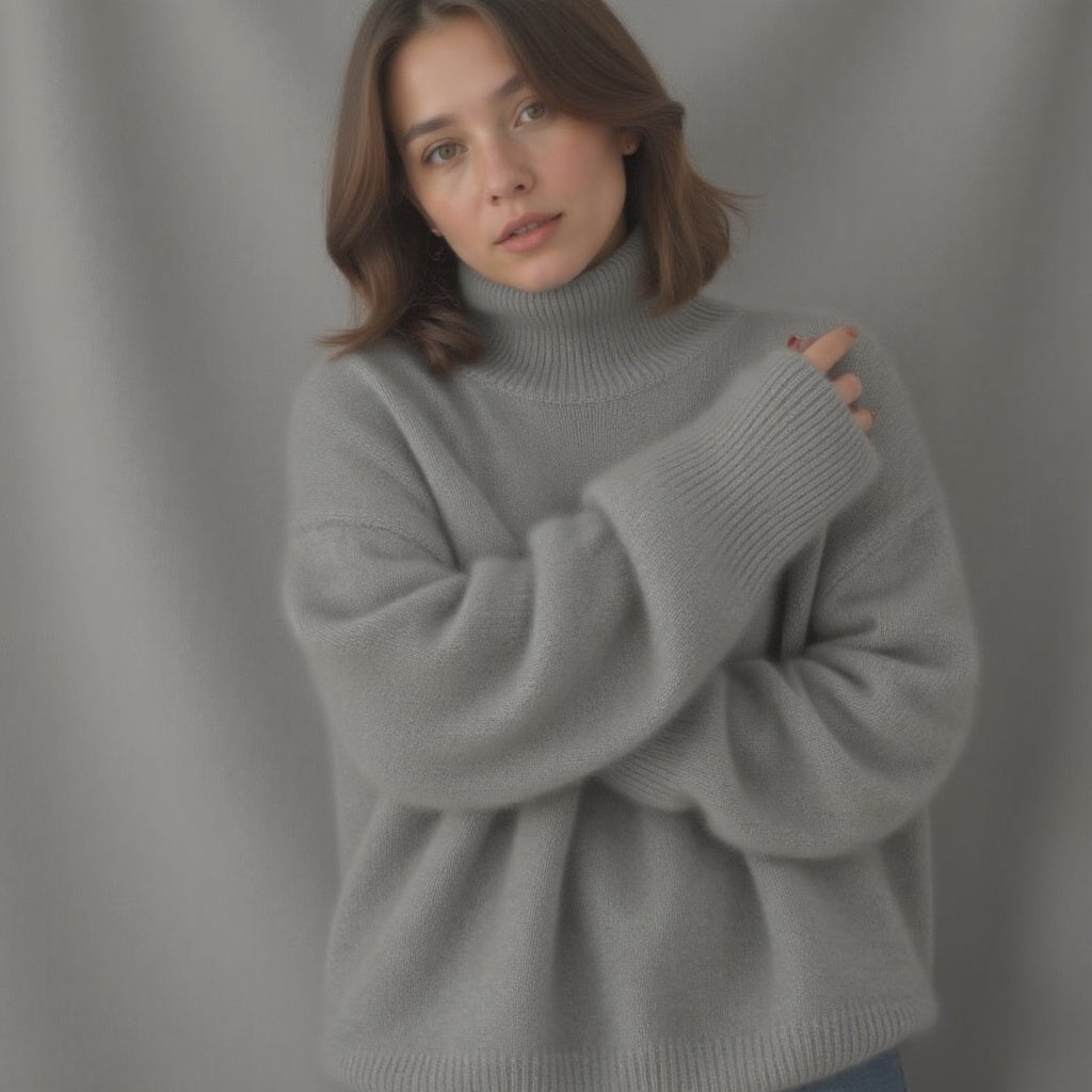 Monika | Sweter Kaszmirowy Oversize Damski Golf