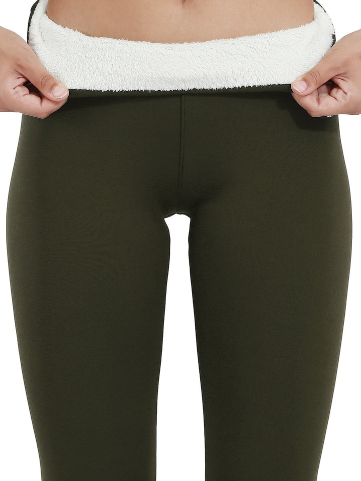 Oliwia | Legginsy Damskie Termoaktywne Wysokim Stanem