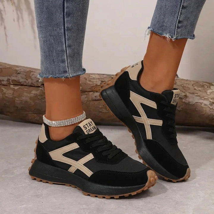 Oliwia | Trampki Damskie Sznurowane Retro Buty Sportowe