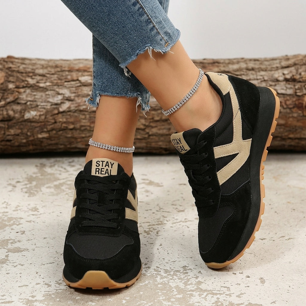 Oliwia | Trampki Damskie Sznurowane Retro Buty Sportowe