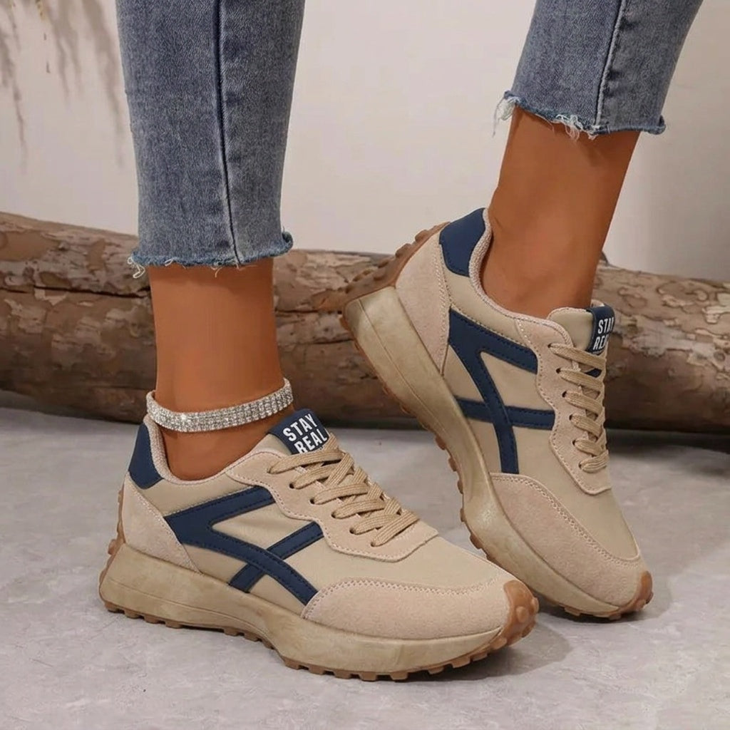 Oliwia | Trampki Damskie Sznurowane Retro Buty Sportowe