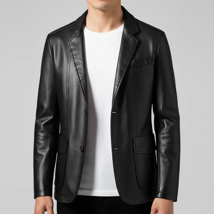 Patryk | Kurtka Skórzana Męska Blazer Skórzany