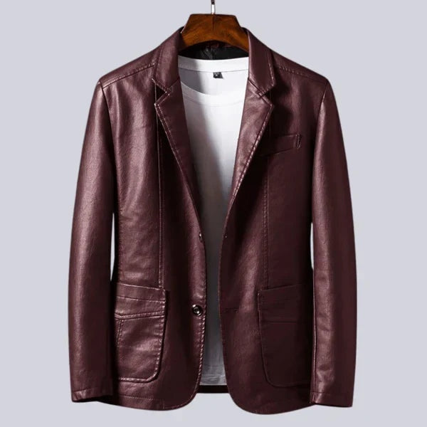 Patryk | Kurtka Skórzana Męska Blazer Skórzany