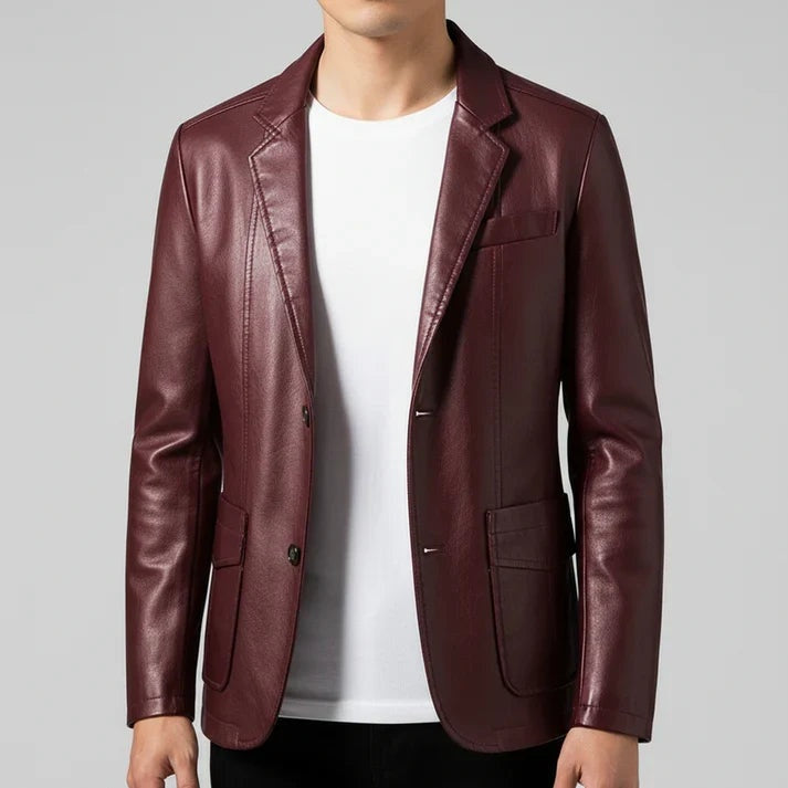 Patryk | Kurtka Skórzana Męska Blazer Skórzany